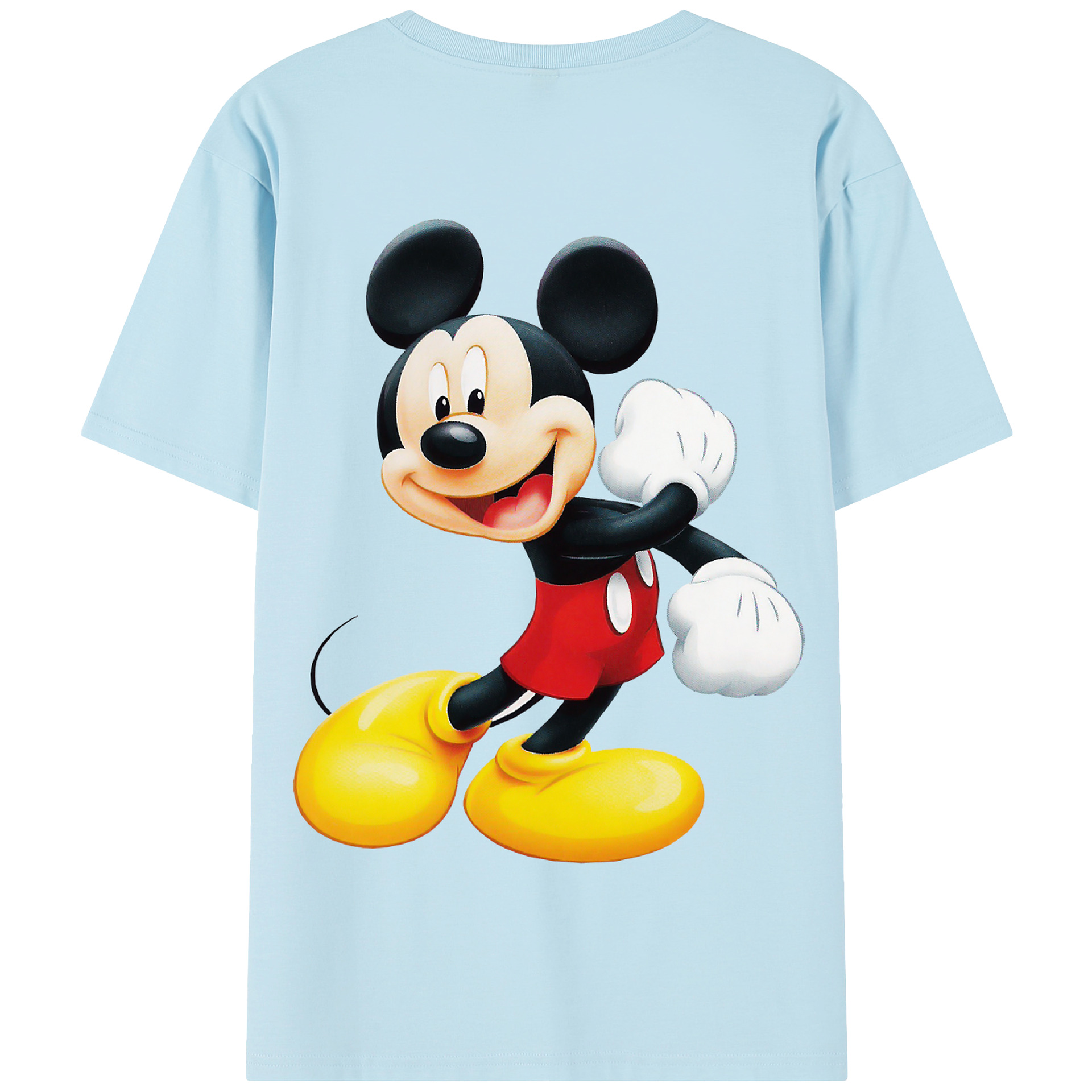 （画像用） ミッキーマウス Mickey Mouse 綿100％半袖Tシャツ（背面プリント）